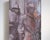 Contemporary Parley (Diptych) by Elena Burykina | Oil on panel Depiction of armored figures in conversation. For Sale - Image 3 of 5