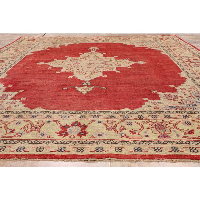 Antique Turkish Oushak Rug, 09'08 X 12'08 For Sale - Image 9 of 10