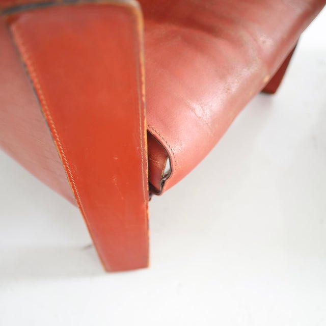 1970s Mario Bellini 415 Cab Lounge Chairs, a Pair For Sale - Image 5 of 8