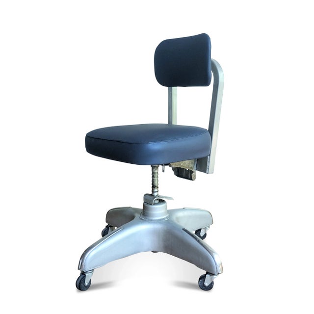 Mid-Century Custom Tanker Desk Chair - By Cole Steel For Sale In Raleigh - Image 6 of 11