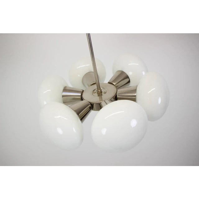 Mid-Century Czech Chandelier, 1970s For Sale - Image 4 of 9