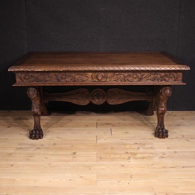 Vintage Tuscan Table in Wood, 1950 For Sale - Image 3 of 13