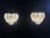 Glass Pair of Glass Wall Sconces 10 Alabaster White Disks For Sale - Image 7 of 11