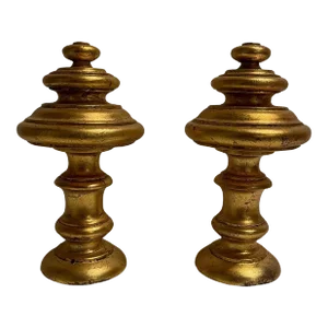 Gold Gilt Wood French Tie Backs or Decorative, Late 19th Century - A Pair