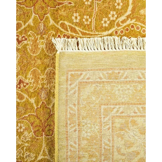 2000 - 2009 Mogul, One-of-a-Kind Hand-Knotted Area Rug in Green, 8' 1" x 13' 10" For Sale - Image 5 of 8