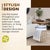 Early 21st Century Round Rattan Storage Basket With Handles Decorative For Sale - Image 5 of 6