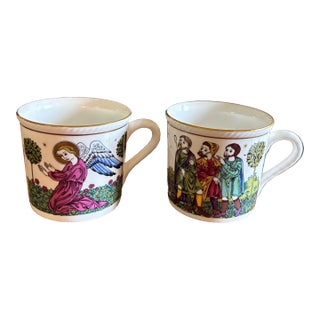 1982 Royal Doulton “ the Annunciation” and “ the Shepherds in the Fields”. Limited Edition Mugs - a Pair For Sale