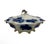 Antique Flow Blue Hutschenreuther Porcelain Tureen Gold Gilt German Circa 1900. For Sale In Atlanta - Image 6 of 11