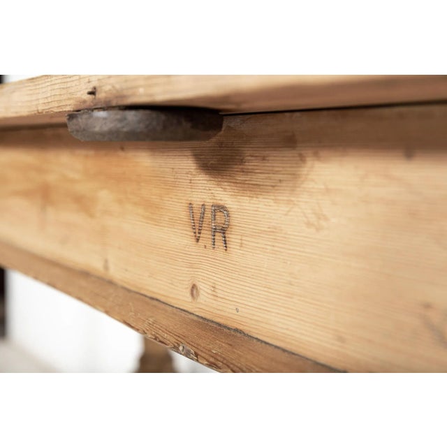 Large 19th Century Welsh Pine Post Office Sorting Table For Sale - Image 12 of 14