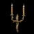 Handcrafted in Italy, this elegant two-light wall sconce is cast in solid brass with a radiant French Gold finish....