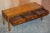 Burr Walnut & Brass Military Campaign 3-Drawer Coffee Table For Sale - Image 15 of 18