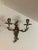 French Louis XV Bronze Detailed Candle Wall Sconces - A Pair For Sale - Image 4 of 9
