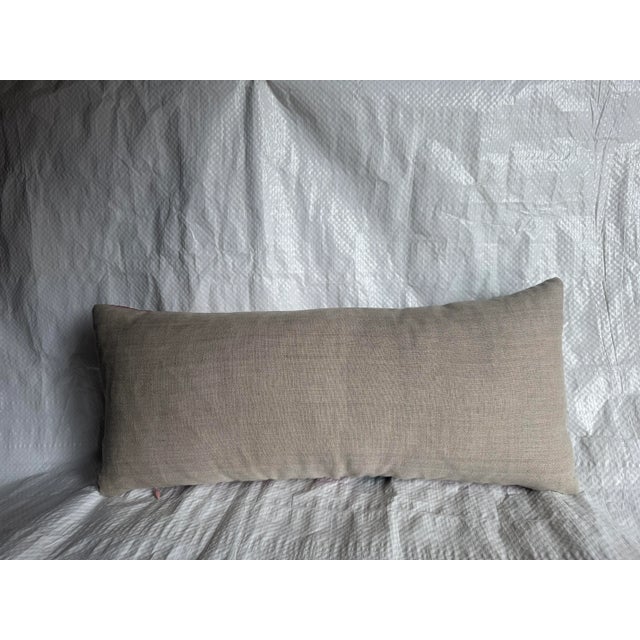 1900s Antique Suzani Pillow For Sale - Image 4 of 4