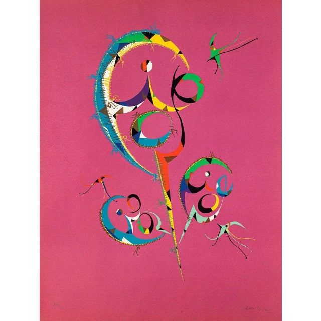 Composition - Original Lithograph by Raphael Alberti - 1972 1972 For Sale - Image 4 of 4