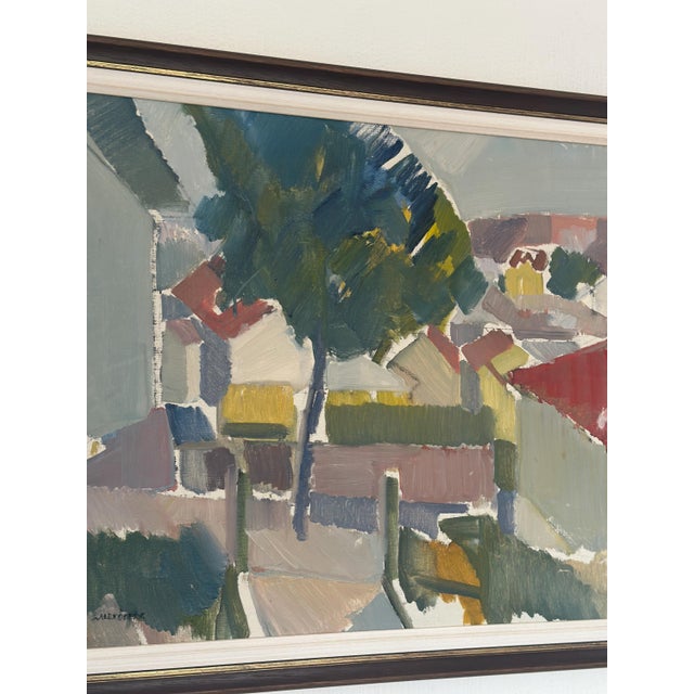Alex Öberg, Silent Geometry, 1950s, Oil on Canvas, Framed For Sale - Image 7 of 11