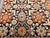 Vintage Persian Tabriz Afshan Rug, Hand-Knotted Wool, Allover Geometric Caucasian Kuba Pattern, Navy & Red, 5x9 For Sale - Image 17 of 18