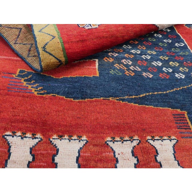 Galerie Shabab Collection Mid-20th Century Persian Pictorial Shiraz Rug For Sale In New York - Image 6 of 6