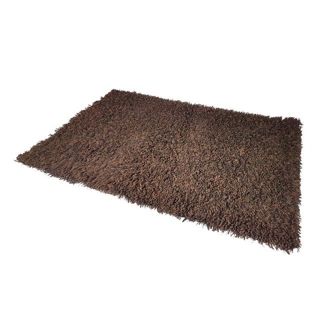 Large German Rug in Brown Wool, 1970s For Sale - Image 11 of 11