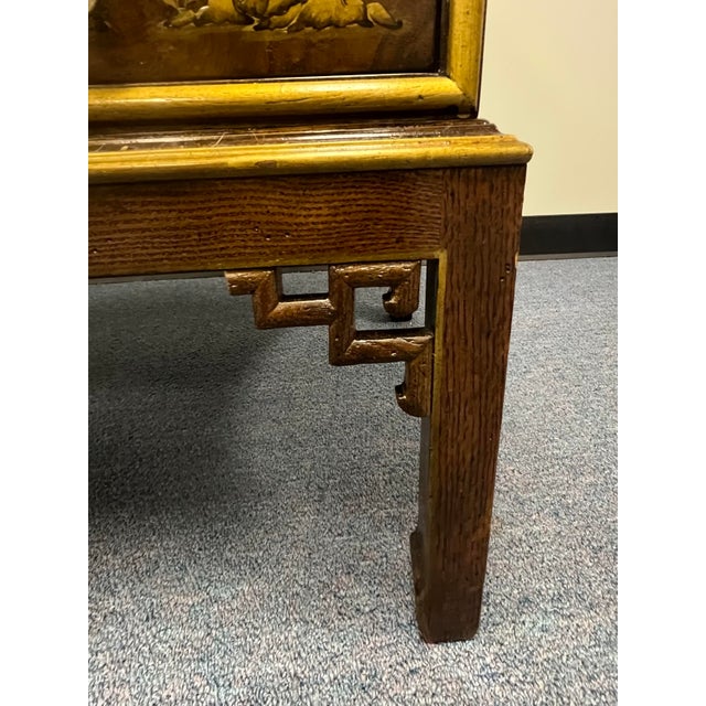 Wood Hekman Designer Chinoiserie Three Drawer Chest For Sale - Image 7 of 12