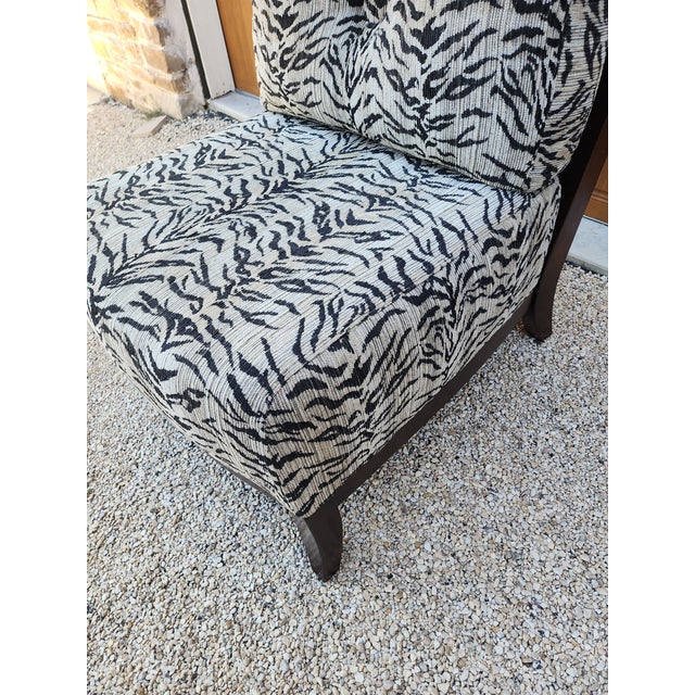 Wood Oversized Upholstered Chair For Sale - Image 7 of 9