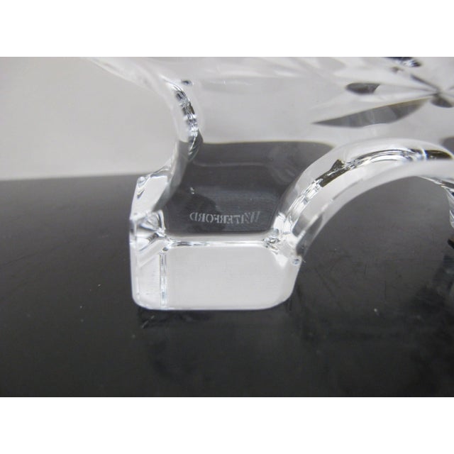 Waterford Crystal & Brass Menorah Holiday Chanukah Candle Holder Original Box For Sale - Image 11 of 14