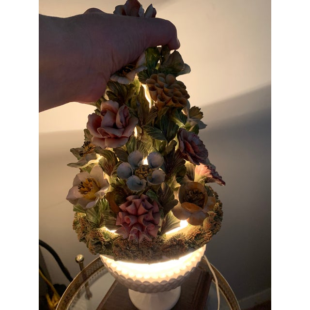 Wood Mid-Century Modern Topiary Tree Lantern For Sale - Image 7 of 8