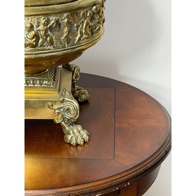 1880s French Empire Style Rococo Revival Victorian Jardiniere W/Original Liner For Sale - Image 4 of 13