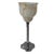 Art Deco Chalice Shaped Multi Colored Glass Table Lamp with Silver Plated Base & Power Switch For Sale - Image 10 of 11