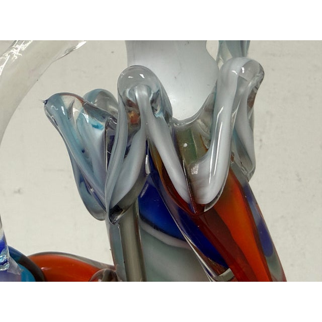 Glass Vintage Murano Glass Clown Playing Saxophone For Sale - Image 7 of 12