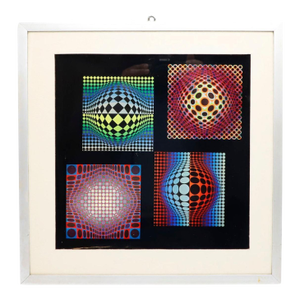 1970s Victor Vasarely (1906-1997) - Coloured print