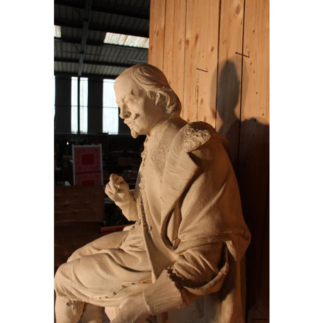 Large Plaster Statue from Jacques Callot, 1800s For Sale - Image 10 of 14