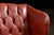 Brick Red Vintage Wingback Tufted Leather Chesterfield Armchair in Burnt Red For Sale - Image 8 of 16