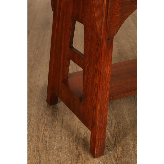 Stickley Mission Collection Oak Limbert Library Table For Sale - Image 9 of 18