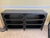Wood Black Lacquered Ebonized Open Console Table Credenza BookShelf For Sale - Image 7 of 8