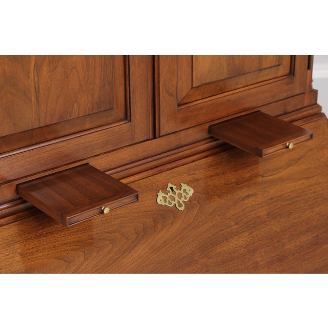 Henkel Harris Walnut Secretary Blind Door Desk For Sale - Image 9 of 18