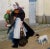 Jacques Wely -Woman & Her Jack Russel Dog Coming From the Market-Oil Painting For Sale - Image 4 of 13