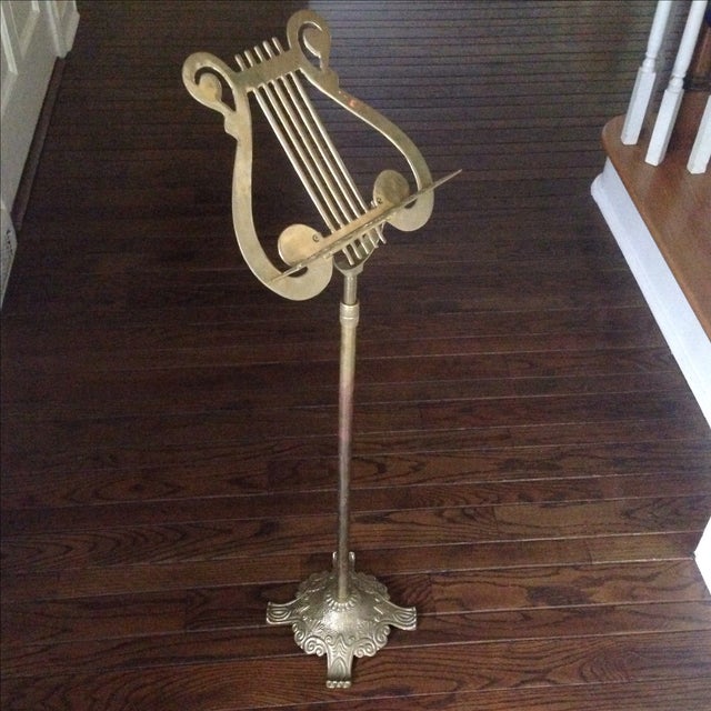 Vintage Brass Music Stand Chairish