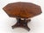 Flame Mahogany Octagon Shape Two 18" Leaves Single Base Dining Table MINT! For Sale - Image 13 of 15