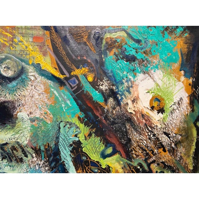 Bakhytnur Burdesbekov, Composition, 1992, Oil on Canvas For Sale - Image 3 of 8