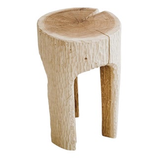 Oak Stool 2 by Romain Des Bois For Sale