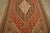 Early 20th Century 1900s Brown Red Medalion Antique Kilim Senneh Rug 4'0" X 6'6" Handknotted Wool Carpet For Sale - Image 5 of 10