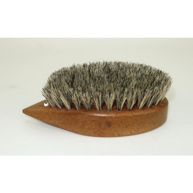 Kay Bojesen Mid 20th Century Modern Teak Wood Hedgehog Brush For Sale - Image 4 of 11