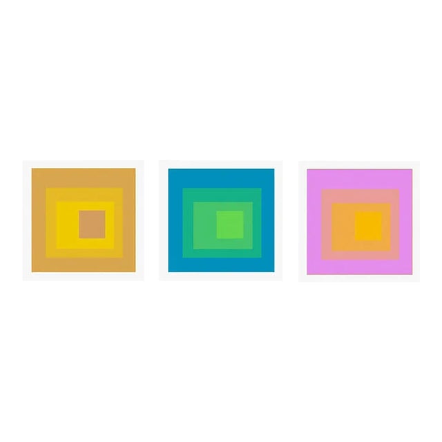 Contemporary Geometric Art Prints 24x24 - Set of 3 For Sale