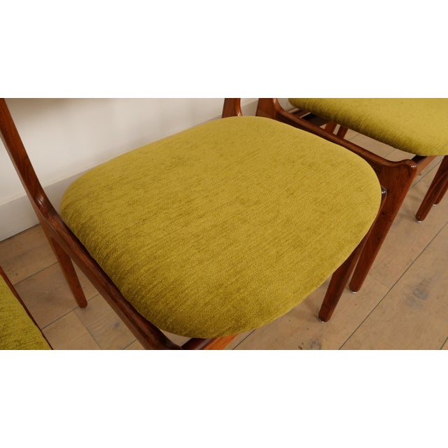 Brown Dining Chairs with Armrests in Rosewood by Erik Buch, Set of 4 For Sale - Image 8 of 17