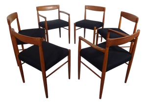Danish Teak Dining Chairs by H. W. Klein for Bramin, 1960s, Set of 6