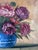 1950s Vintage Original Floral Oil Painting, Signed Flower Art For Sale - Image 5 of 16
