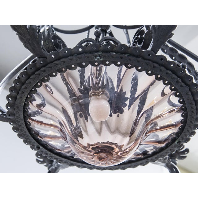 Liberty Chandelier by Alessandro Mazzucotelli, 1890s For Sale - Image 4 of 16
