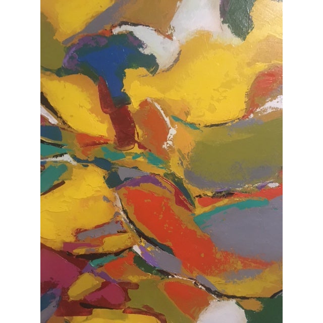 Paint 2022 Contemporary Abstract Expressionist Oil Painting by Jesus Galvan For Sale - Image 7 of 8