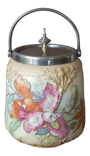 Late 19th Century Royal Bonn Biscuit Jar