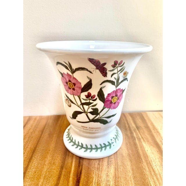Portmerion Botanic Garden Purple Rock Rose Large Vase For Sale In San Diego - Image 6 of 6